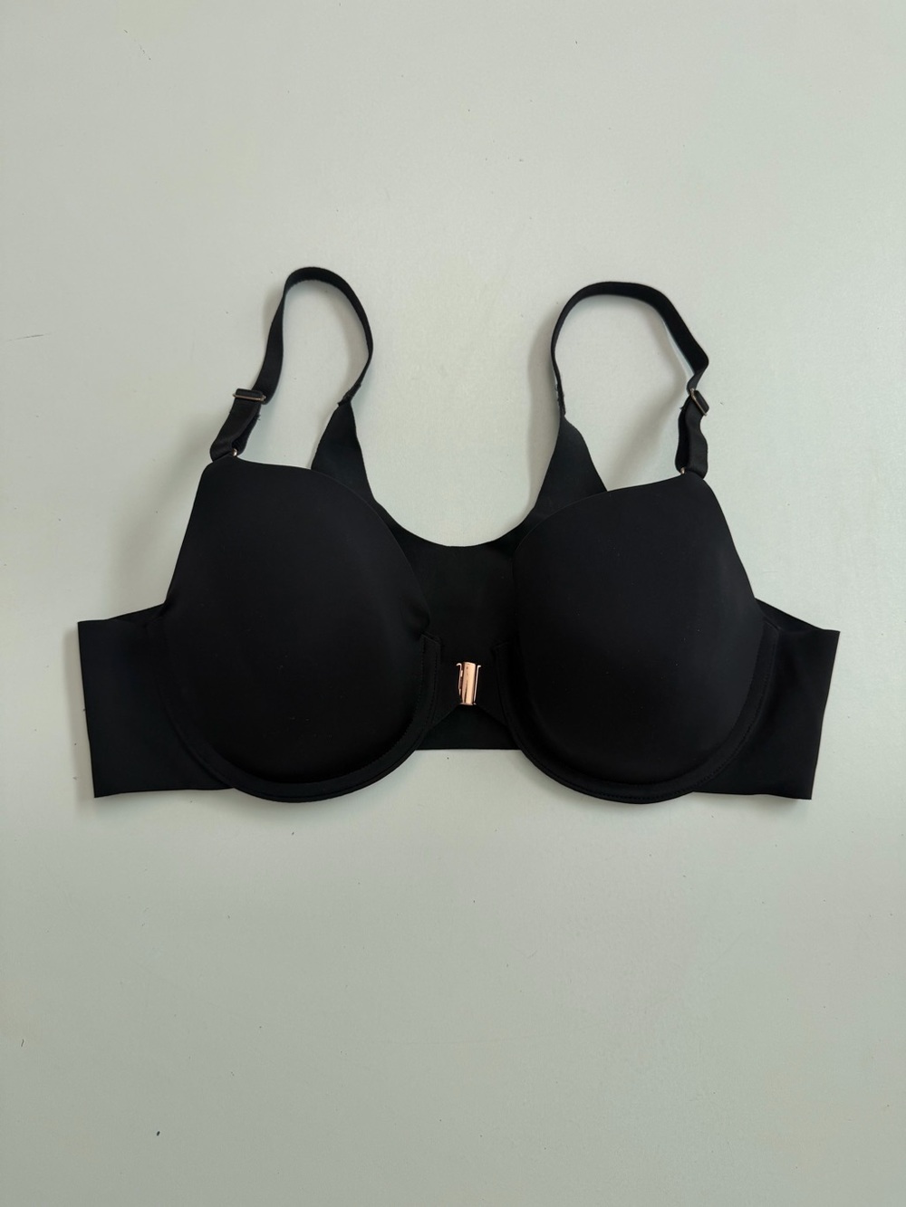 Soma Bra Vanishing 360 Perfect Coverage Front Closure Underwire Lined Black 36B